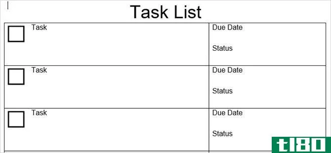 task list template word tidyform