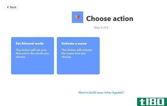 choose action ifttt