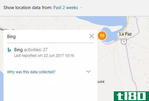 bing location tracking