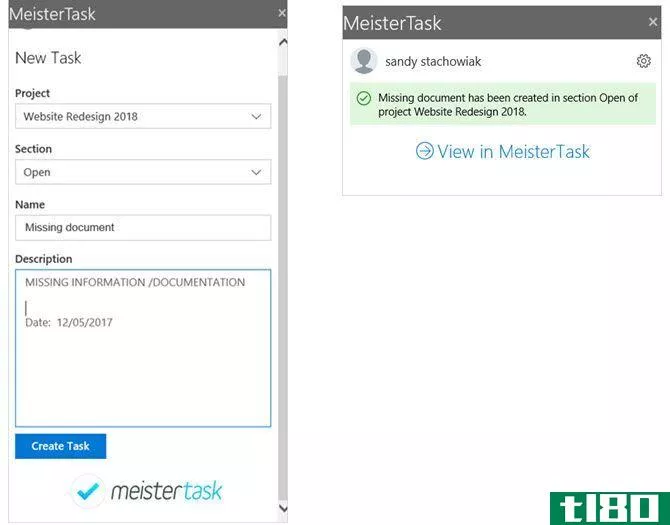 MeisterTask Outlook Project Management Add-In