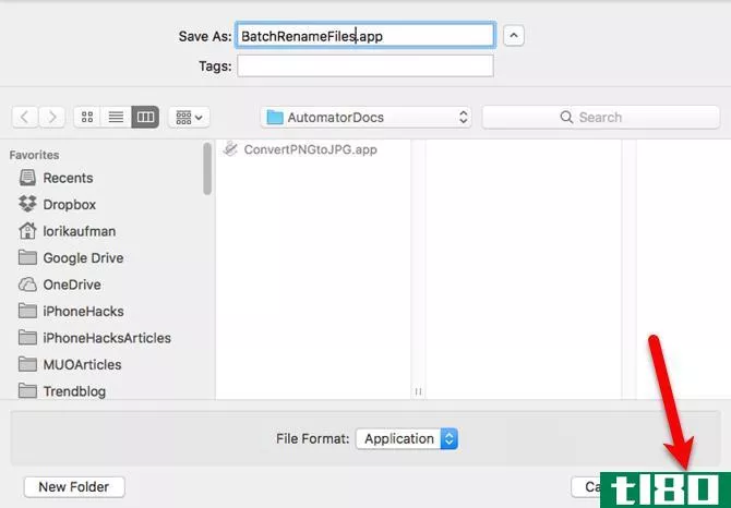 save batch rename files app automator mac