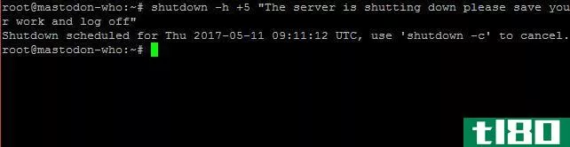 linux terminal shutdown commands restart