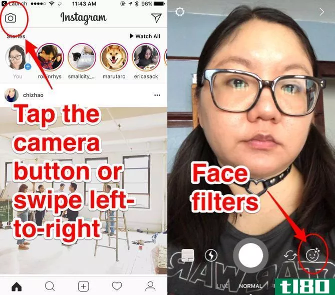 instagram face filters access