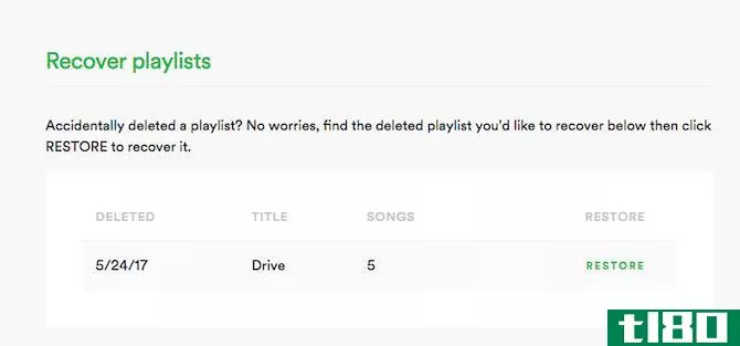 spotify recover deleted playlist
