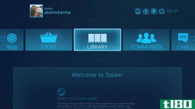 steam link device interface