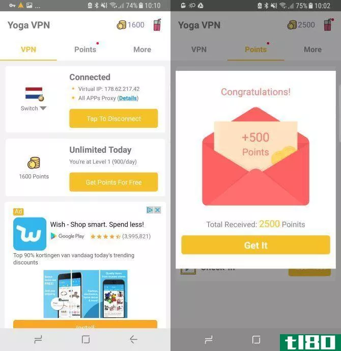 yogavpn with rewards
