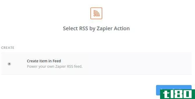 rss by zapier create item