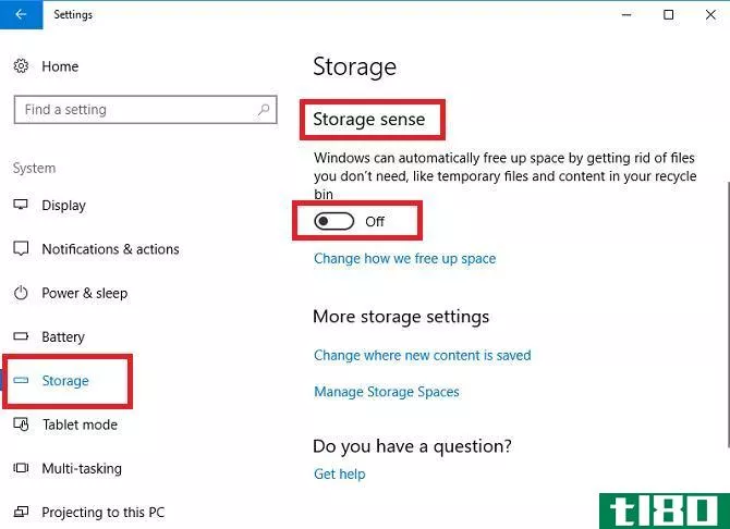 windows 10 settings system storage spaces