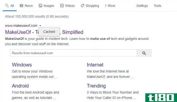 how to access cached web pages