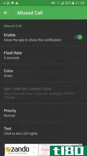 light manager missed call android led notificati***