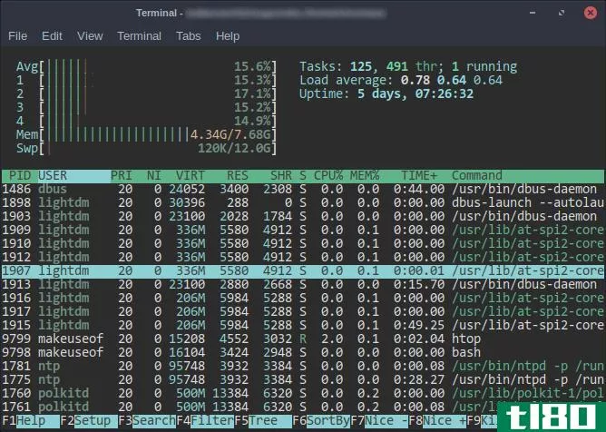 htop task manager replace top