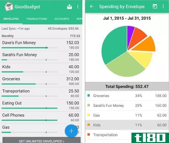 goodbudget android app