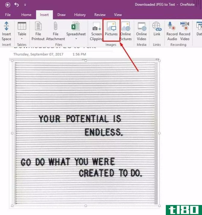 onenote optical character recognition