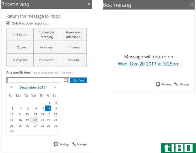 Boomerang Outlook Add-In for Reminders