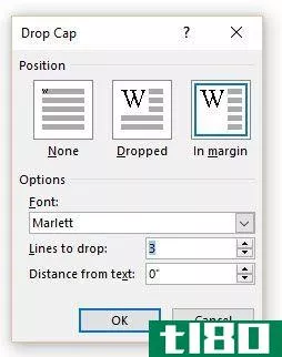 Microsoft Word - Drop Cap Opti*** Box