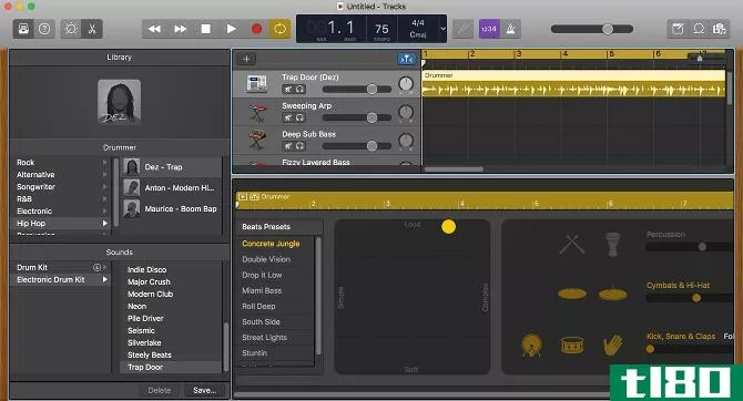 GarageBand music production software