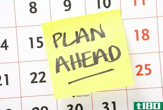 plan ahead calendar sticky