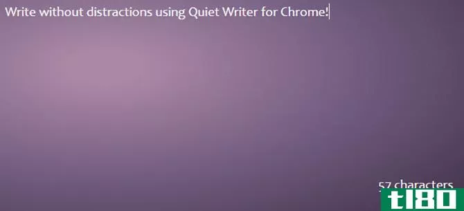 chrome quiet writer