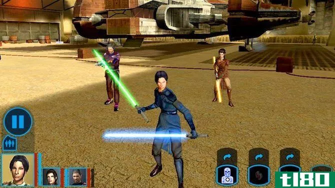 star wars knights of the old republic c***ole game to mobile
