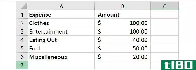 simple spreadsheet data excel