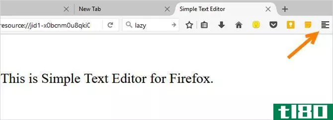 firefox simple text editor