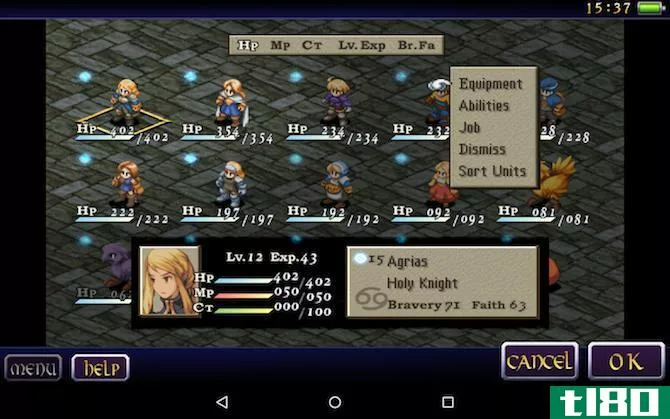 final fantasy tactics c***ole game to mobile