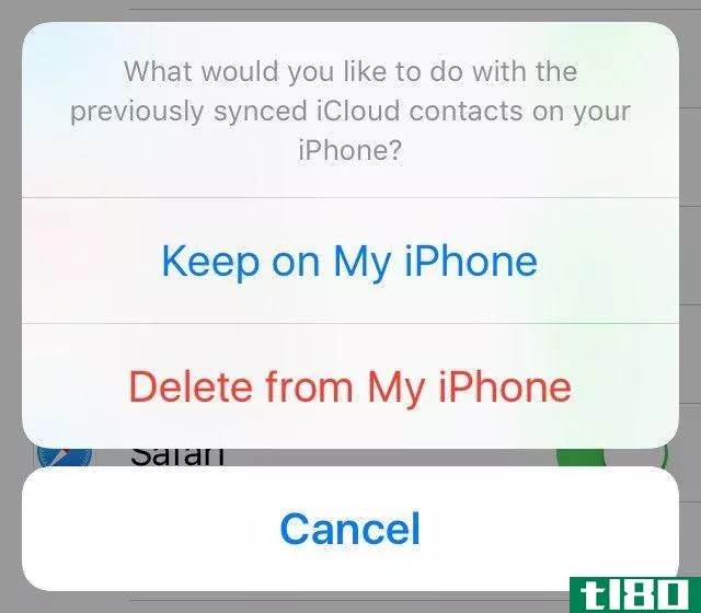 keep sync on iphone icloud