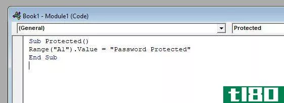 excel password code