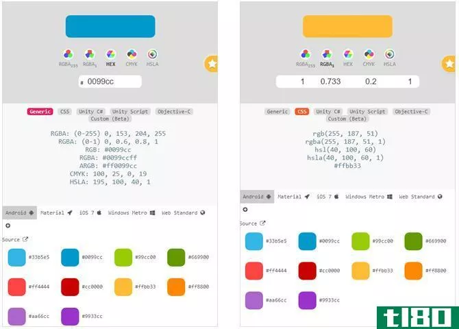 colors for developers chrome