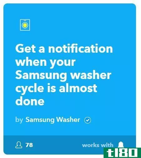 samsung washer ifttt