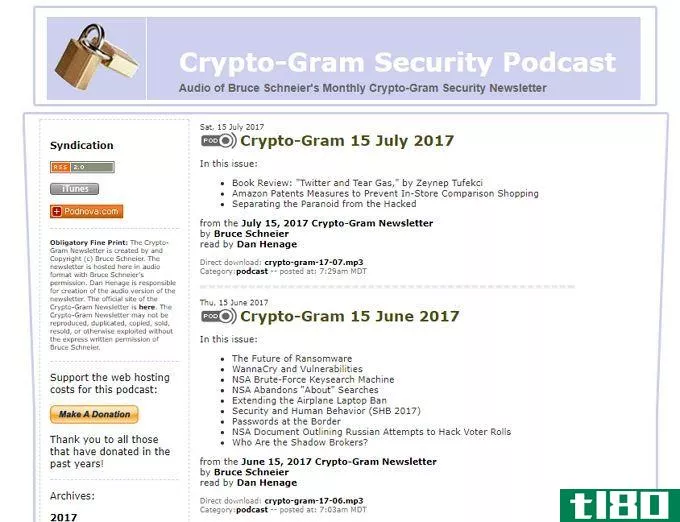 crypto-gram podcast