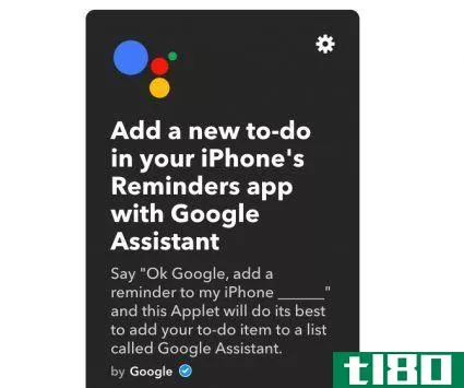 ifttt applets google assistant