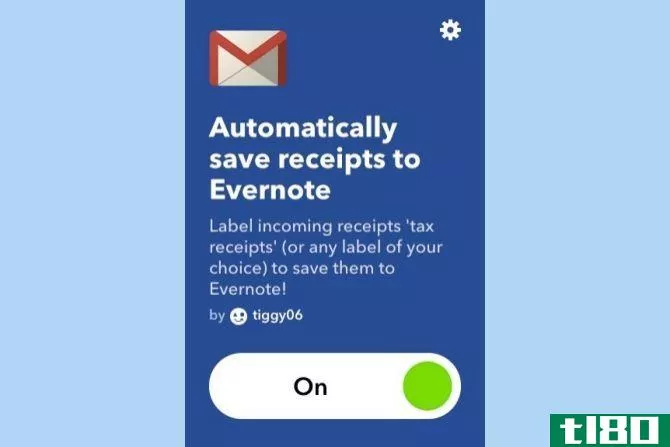 ifttt gmail save receipts to evernote
