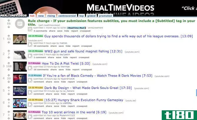 what to watch next reddit mealtimevideos