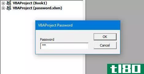 excel password prompt