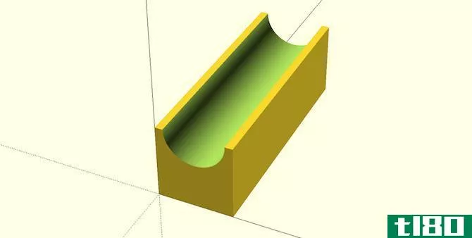 OpenSCAD High Resolution Channel Cube