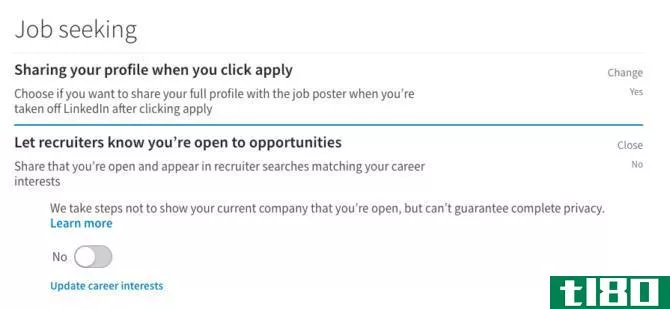 linkedin job seeking