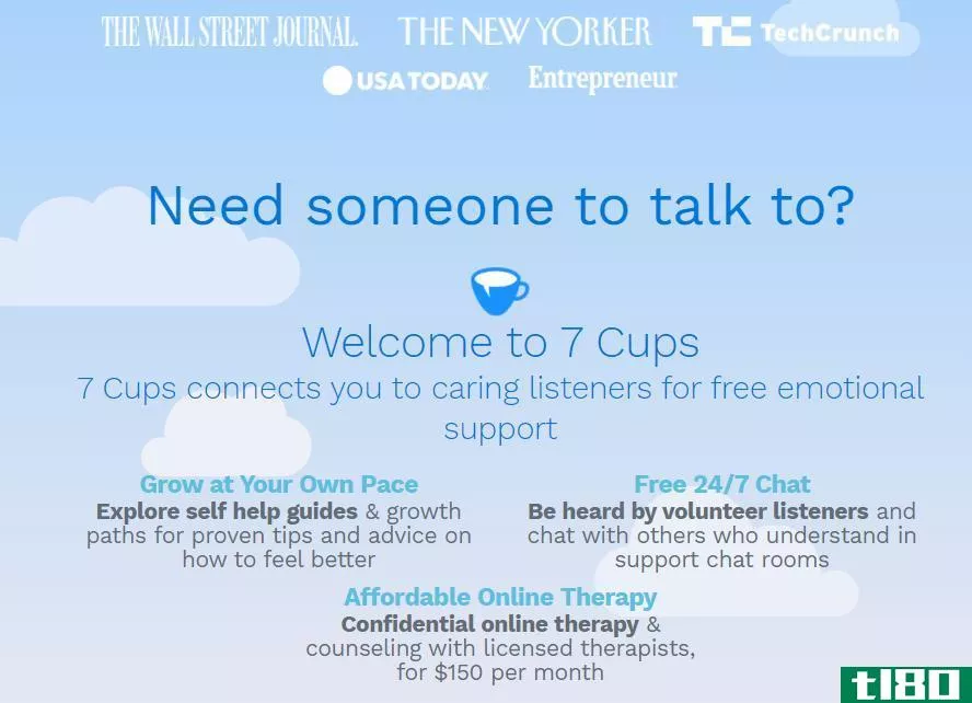 7cups homepage