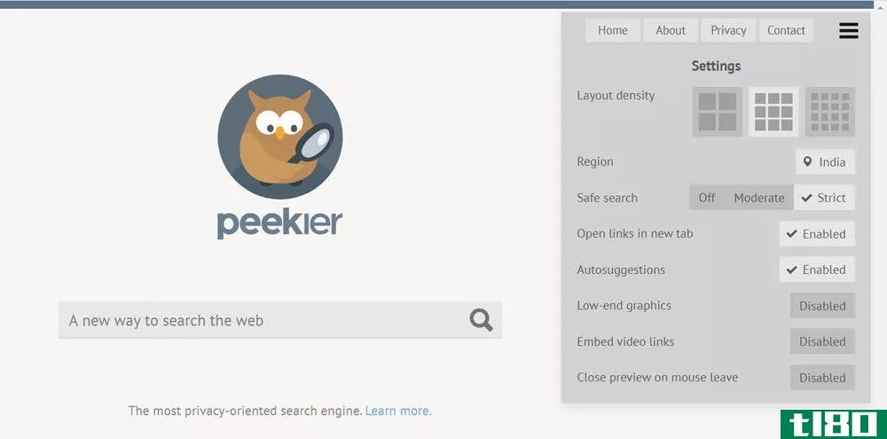 Peekeir is a privacy-oriented search engine.