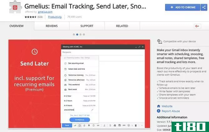 gmelius gmail extension