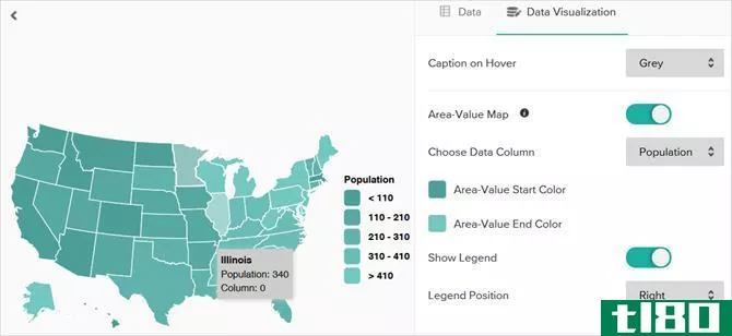 piktochart map data visualization