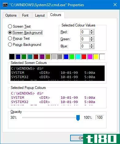 customize command prompt colors