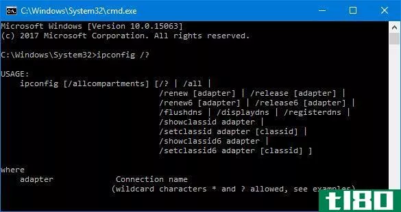 command prompt help