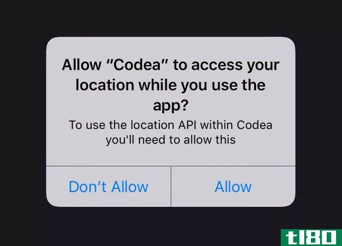 location permission codea ipad