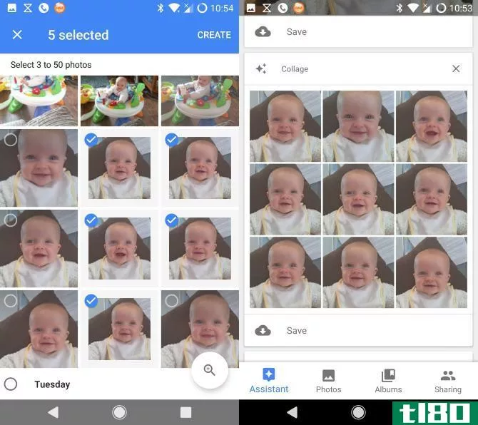 google photos assistant collage
