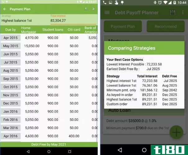 debt free android app