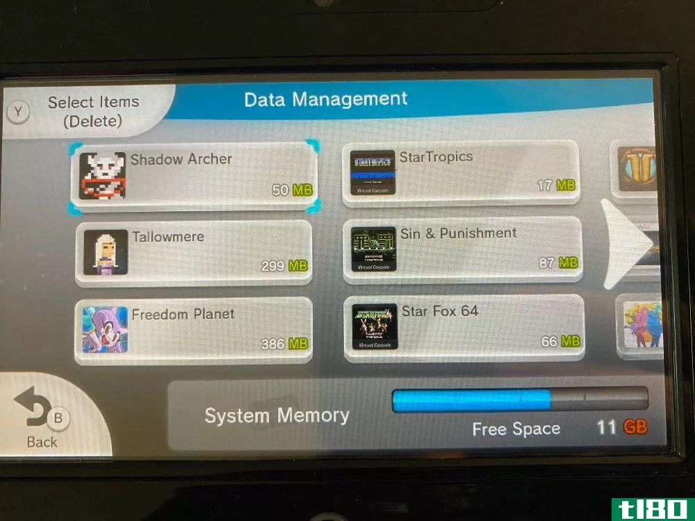 Wii U Manage Save Data