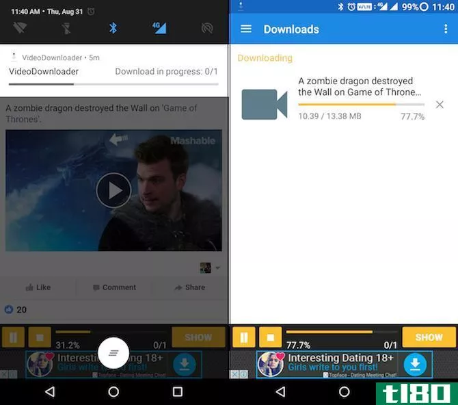 Download Videos from Facebook Instagram Twitter on Android 4