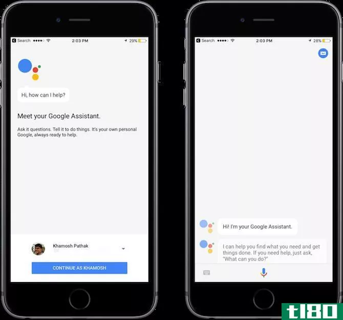 google assistant iphone setting up