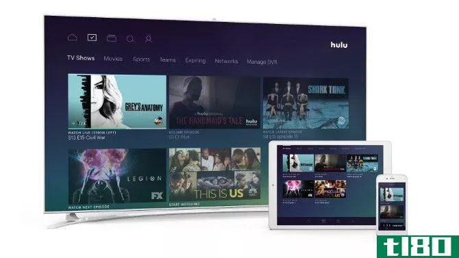 hulu plus on various devices